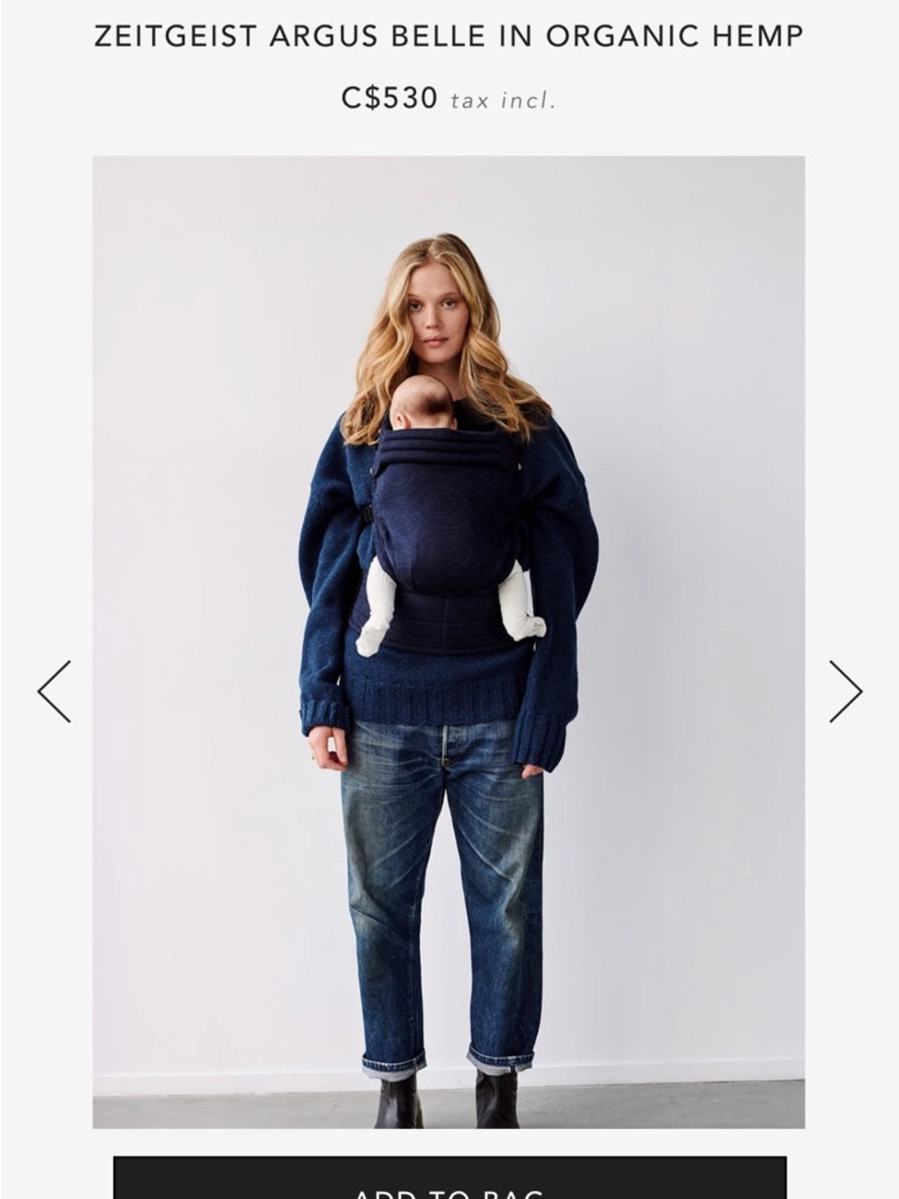 Artipoppe Zeitgeist Argus Belle– Organic Hemp